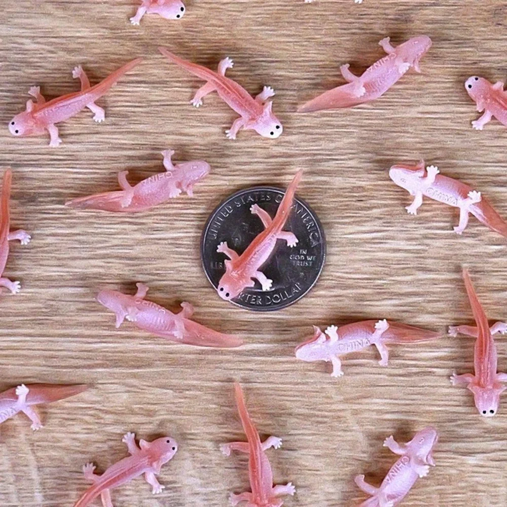Bundle Deal - Axolotl Miniature Figure - Hand Painted‎ Collectible Mini Figurine